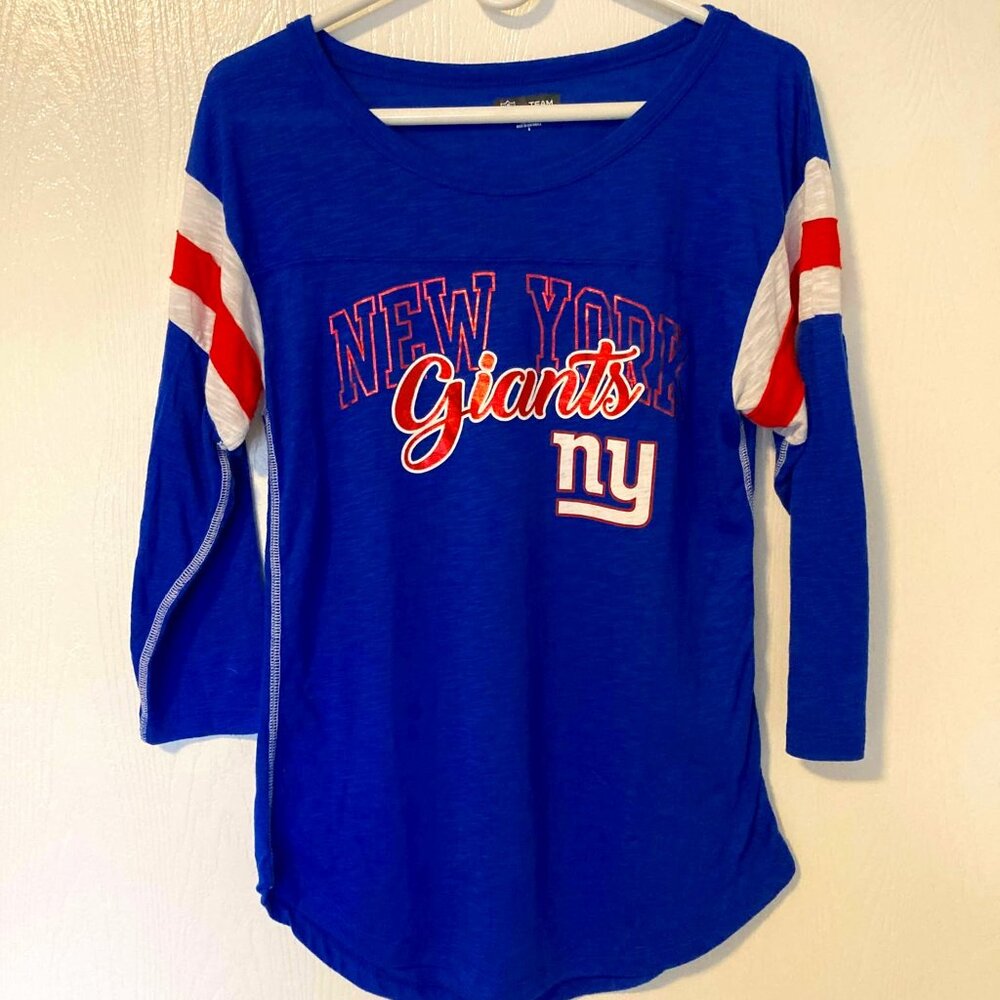 NY Giants 3/4 sleeve tee
